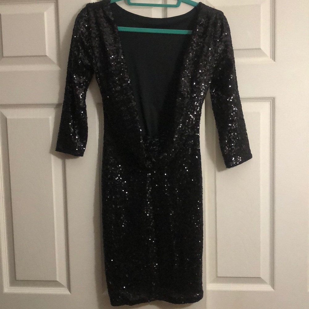 $75 ASOS Brand New Black sequin dress! Size 6
